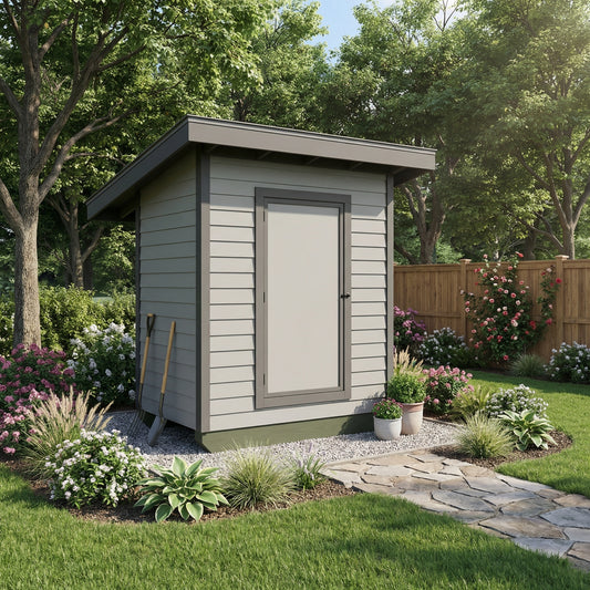 Plans to build a modern 4x7 shed